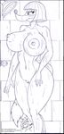  2017 anthro big_breasts blush breasts canine claudette_dupri fox huge_breasts ink invalid_tag jojocoso looney_tunes mammal monochrome navel nipples nude pussy shower simple_background sketch solo wabbit warner_brothers wet white_background 