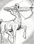  animal_genitalia animal_penis archer big_penis centaur equine equine_taur erection fmonkey horse mammal muscular penis sagittarius taur thick_penis traditional_media_(artwork) warrior 