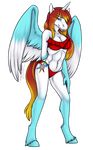  beach bikini clothing equine female for horn horse invalid_tag mammal ready seaside solo swimsuit winged_unicorn wings 