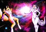  amaterasu breasts canine deity digimon featureless_breasts female mammal renamon sabrotiger space video_games wolf ōkami 