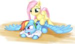  ahegao anal cutie_mark equine female fluttershy_(mlp) friendship_is_magic hair horse looking_pleasured mammal multicolored_hair my_little_pony open_mouth pillow pony rainbow_dash_(mlp) rainbow_hair sex stillwaterspony wing_boner wings 