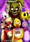  2017 animatronic avian bear bird bonnie_(fnaf) canine chica_(fnaf) chicken five_nights_at_freddy&#039;s five_nights_at_freddy&#039;s_2 five_nights_at_freddy&#039;s_3 fox foxy_(fnaf) freddy_(fnaf) golden_freddy_(fnaf) lagomorph machine mammal mangle_(fnaf) nahomo rabbit robot springtrap_(fnaf) video_games 