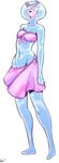  2017 angelfish angstrom breasts clothed clothing eyelashes female simple_background skimpy skirt smile solo water_spirit white_background 