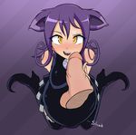  animal_humanoid belly big_belly big_breasts blair blush breasts bulge cat_humanoid clothed clothing cum disembodied_penis erection feline female first_person_view hair hand_on_penis humanoid male mammal open_mouth penis post_vore purple_hair soul_eater starcrossing stomach_noises vore yellow_eyes 