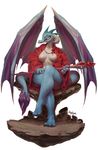  2016 3_toes 4_fingers anthro anthrofied big_breasts blue_scales breasts clothed clothing countershading crossed_legs derekireba digital_media_(artwork) dragon featureless_breasts female fold_wings friendship_is_magic half-closed_eyes horn membranous_wings mostly_nude my_little_pony open_robe princess_ember_(mlp) red_eyes robe scales scalie signature simple_background sitting solo staff thick_thighs toes voluptuous white_background white_scales wings 