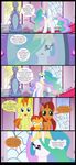  2017 comic dialogue english_text equine female friendship_is_magic horn mammal mirror mlp-silver-quill my_little_pony princess_celestia_(mlp) sunburst_(mlp) text winged_unicorn wings 
