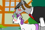  blush brushed_brew_(oc) building clothing cub drooling equine feral friendship_is_magic hair horn horngasm licking male/female mammal multicolored_hair my_little_pony standing_over sweetie_belle_(mlp) tears tongue tongue_out unicorn wyntermoon young 