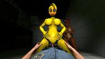  3d_(artwork) 3d_artwork animatronic anthro apocalis avian bear bird breasts chicken clothing digital_media_(artwork) female female_on_top first_person_view five_nights_at_freddy&#039;s five_nights_at_freddy&#039;s_2 human human_on_anthro interspecies looking_at_viewer machine mammal on_top penetration robot sex source_filmmaker toy_chica_(fnaf) toy_freddy_(fnaf) vaginal vaginal_penetration video_games 