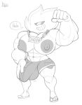 2024 abs alien alien_humanoid big_bulge big_muscles big_nipples big_pecs bobthetanuki bottomwear bulge cartoon_network clothed clothing detailed_bulge eyewear footwear gem_(species) gem_fusion genital_outline grin holding_bulge humanoid male muscular muscular_humanoid muscular_male nipples not_furry pecs penis_outline sandals shorts simple_background smile solo steven_universe sunglasses sunstone_(steven_universe) teeth text topless white_background