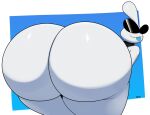  2024 alien anthro big_butt biped butt digital_media_(artwork) eyewear glasses huge_butt ll-ss male nude orbulon rear_view simple_background smile solo thick_thighs tongue tongue_out wide_hips 
