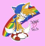  &lt;3 anal anthro canine duo fox gay hedgehog male mammal miles_prower orgasm penetration precum rainbow sega sonic_(series) sonic_team sonic_the_hedgehog sweat tails theredtail unknown_artist 