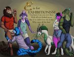  2017 :o ambiguous_gender anthro balls blue_eyes blue_fur bottomless breasts brown_fur bulge butt canine claws clothed clothing digital_media_(artwork) digitigrade dog dragon english_text erection feline female feral fur group hair horn lion male male/ambiguous mammal muscular o-o oral oral_penetration pants paws penetration penis pink_fur purple_fur raccoon regsmutt reptile scalie shirt shorts simple_background smile soles standing stripes text tiger tongue wide_eyed 