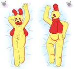  2017 3_toes antennae anthro arthropod balls bed_sheet bedding body_pillow butt creepy_castle dakimakura_design digital_media_(artwork) fluffihoodie insect looking_at_viewer moth_(creepy_castle) open_mouth pillow simple_background smile toes video_games wings 
