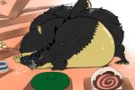  belly big_belly big_butt big_thighs butt cake doughnut dragon food huge_butt male obese overweight riis sweets 