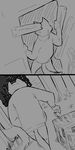  al_(weaver) anthro canine claws clothed clothing comic disney fur hi_res jacket male mammal monochrome night pack_street replytoanons skyline solo wolf zootopia 