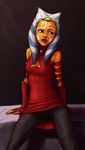  ahsoka_tano blue_eyes breasts camel_toe cleavage clothed clothing female humanoid lips not_furry orange_skin red_lips solo star_wars togruta tourbillon 