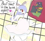  &lt;3 belly big_belly bow breasts clothing dialogue diaper digimon dress english_text female gardevoir guilmon internal nintendo open_mouth pok&eacute;mon prettypaddedprincess red_eyes scalie small_breasts smile stomach text video_games x-ray 