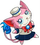  cat cute feline female looking_at_viewer mammal portugueselynx sailor_fuku sailor_uniform sailornyan solo video_games yo-kai_watch 