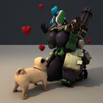  2017 3d_(artwork) anthroanim areola bastion_(overwatch) big_breasts big_butt breasts butt canine crossgender digital_media_(artwork) dog erect_nipples huge_butt machine mammal nipples not_furry nude overwatch ranged_weapon robot solo video_games weapon wide_hips 