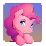  2017 blue_eyes earth_pony equine female feral friendship_is_magic hair horse looking_at_viewer mammal my_little_pony pink_hair pinkie_pie_(mlp) pony portrait smile solo viwrastupr 