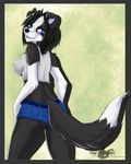  anthro border_collie breasts butt canine collie dog female invalid_tag looking_at_viewer mammal usagiwithglasses 