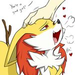  &lt;3 blush braixen breasts breath dialogue disembodied_hand drooling duo english_text featureless_breasts female fenix31_(artist) hand_on_head hi_res horny_(disambiguation) human looking_pleasured mammal nintendo open_mouth petting plagueofgripes pok&eacute;mon saliva simple_background small_breasts solo_focus spiral_eyes stick text video_games white_background 