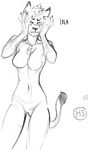  big_breasts breasts chest_tuft claws date feline fur harpseal lila_ambi lion mammal multicolored_fur name navel nude scar spiky_hair standing tuft two_tone_fur whiskers year 
