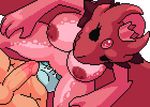  akai animated big_breasts breasts crown cum cum_on_breasts cum_swallow cumshot digital_media_(artwork) dragon dragon_princess ejaculation facesitting female human knight_(towergirls) male male/female mammal nude orgasm penis pixel_(artwork) pixel_animation pussy_juice towergirls 