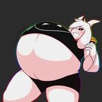  anthro asriel_dreemurr belly big_belly blush boss_monster caprine clothing fur goat god_of_hyperdeath horn long_ears male mammal monster simple_background solo sweat tight_clothing undertale video_games wastedtime white_fur 