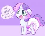  crying diaper embarrassed equine female friendship_is_magic green_eyes hair horn kurikia mammal my_little_pony open_mouth solo sweetie_belle_(mlp) tears unicorn 