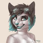  anthro clothed clothing eyewear felicia_cat feline female goggles looking_at_viewer mammal open_mouth solo 