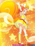  animal_ears arisugawa_himari cure_custard elbow_gloves extra_ears gloves haruyama_kazunori henshin kirakira_precure_a_la_mode long_hair magical_girl orange_background ponytail precure red_eyes red_hair skirt smile solo squirrel_ears squirrel_tail standing star tail white_gloves yellow_skirt 