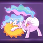  cutie_mark diaper equine eyes_closed feathered_wings feathers female friendship_is_magic horn kurikia mammal my_little_pony pillow princess_celestia_(mlp) smile solo winged_unicorn wings 