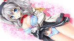  bra cameltoe cleavage kamiya_tomoe kantai_collection kashima_(kancolle) open_shirt pantsu skirt_lift uniform wallpaper 