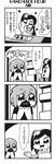  :3 apron baking_sheet bkub chocolate chocolate_making comic fang food food_on_face greyscale hair_between_eyes heart highres honey_come_chatka!! komikado_sachi long_hair monochrome pastry_bag refrigerator scrunchie short_hair side_ponytail sidelocks simple_background sweatdrop tayo translated two-tone_background two_side_up 
