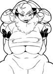  animated anthro beckoning big_breasts black_and_white blush breast_squish breasts clothing flaaffy huge_breasts jijis-waifus monochrome nintendo nipple_bulge oh-jiji pok&eacute;mon pok&eacute;morph shirt smile solo under_boob video_games 