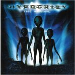  2004 alien ambiguous_gender bald black_eyes casual_nudity copyright_name english_text featureless_crotch front_view group hi_res humanoid hypocrisy_(band) long_fingers looking_at_viewer night not_furry nude outside roswell_grey skinny standing text the_arrival_(hypocrisy) thomas_ewerhard trio ufo 