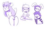 2017 anthro blush butt cat chip_&#039;n_dale_rescue_rangers clothed clothing collar digital_media_(artwork) disfigure disney duckface eyelashes eyewear fan_character feline female gadget_hackwrench goggles hoodie invalid_tag lagomorph legwear looking_up mammal mismatched_socks mouse navel nude one_eye_covered panties presenting presenting_hindquarters rabbit raised_shirt raised_tail rodent simple_background slightly_chubby smile text thigh_highs topless underwear undressing white_background 
