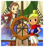  2girls black_eyes multiple_girls pirate pointy_ears tetra tetra&#039;s_mother the_legend_of_zelda the_legend_of_zelda:_the_wind_waker 