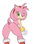  amy_rose anthro anus big_butt big_eyes breasts butt drillsbutts_(artist) female hedgehog looking_back mammal nude one_eye_closed pawtsun presenting presenting_hindquarters pussy side_boob simple_background sonic_(series) tongue tongue_out toony white_background wink 