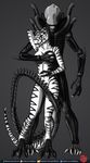  alien alien_(franchise) amora anthro breasts digital_media_(artwork) dinosaur female nude predaguy theropod tyrannosaurus_rex xenomorph 