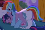  arousal bed blush diaper duo equine female female/female fillyscoots42 friendship_is_magic grinding licking mammal my_little_pony night rainbow_dash_(mlp) tongue tongue_out twilight_sparkle_(mlp) 