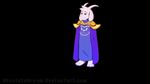  absolutedream animated asriel_dreemurr boss_monster cape caprine clothing delta_rune fangs fire fur goat long_ears mammal melee_weapon solo sword undertale video_games weapon white_fur 