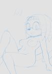  anthro breasts echidna female jammiez mammal mobian_(species) monotreme nipples nude solo sonic_(series) tikal_the_echidna 