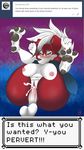  2017 5_fingers anthro balls black_nose blush breasts butt canine claws countershading cum dialogue digital_media_(artwork) duo english_text erection eyebrows female full_nelson fur girly hair humanoid_penis keigai lycanroc male mammal midnight_lycanroc nintendo nipples nude open_mouth paws penetration penis pok&eacute;mon presenting pussy red_fur sex simple_background teeth text tongue video_games white_fur wolf 