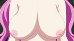  1girl animated animated_gif bouncing_breasts breasts hoods_entertainment kaneko_hiraku large_breasts long_hair nipples pink_hair seikon_no_qwaser tsujidou_miyuri 