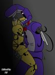  abdominal_bulge against_wall animatronic anthro bdsm blush bow_tie breasts breath butt butt_grab button_(fastener) crossgender duo female fif five_nights_at_freddy&#039;s five_nights_at_freddy&#039;s_2 five_nights_at_freddy&#039;s_3 grey_background hand_on_butt lagomorph machine male male/female mammal mizumew open_mouth penetration rabbit red_eyes restrained robot saliva sex simple_background springtrap_(fnaf) vaginal vaginal_penetration video_games withered_bonnie_(fnaf) 