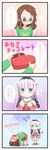  4koma ?? bangs banned_artist beads bending_backward black_bow black_hairband blank_eyes blue_eyes blunt_bangs blush bohegao bow box brown_hair candy capelet chibi collarbone comic commentary_request dragon_girl dragon_horns dragon_tail dress emphasis_lines english eyebrows_visible_through_hair flower flying_sweatdrops food full-face_blush fur-trimmed_capelet fur_collar fur_trim gift gift_box gothic_lolita gradient_hair green_eyes green_footwear green_shirt hair_beads hair_bow hair_flower hair_ornament hairband hands_up happy_valentine heart heart-shaped_box heart_in_mouth highres holding horns jitome kanna_kamui kneehighs kobayashi-san_chi_no_maidragon lavender_hair lolita_fashion long_hair long_sleeves looking_at_another looking_down low_twintails multicolored_hair multiple_girls nigiriushi nose_blush object_hug open_mouth orange_flower orange_skirt print_shirt purple_hair red_footwear ribbon ringed_eyes saikawa_riko shadow shirt shoes skirt smile sparkle_background speech_bubble standing surprised tail talking thighhighs translated trembling twintails valentine white_legwear white_skirt yuri 