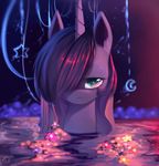  equine female feral friendship_is_magic gianghanez2880 horn mammal my_little_pony partially_submerged princess_luna_(mlp) solo unicorn water 