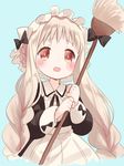  blonde_hair blush long_hair mahou_shoujo_ikusei_keikaku mahou_shoujo_ikusei_keikaku_restart maid maid_cap md5_mismatch mop nokko-chan open_mouth solo takano_natsuki tears 